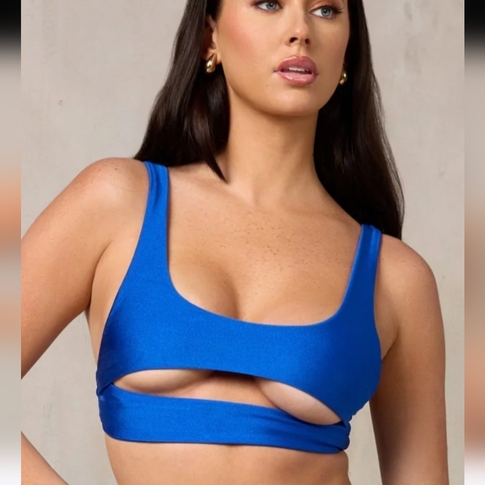 MBM Swim Lucky Top In Cobalt Blue. Size XL NWT.